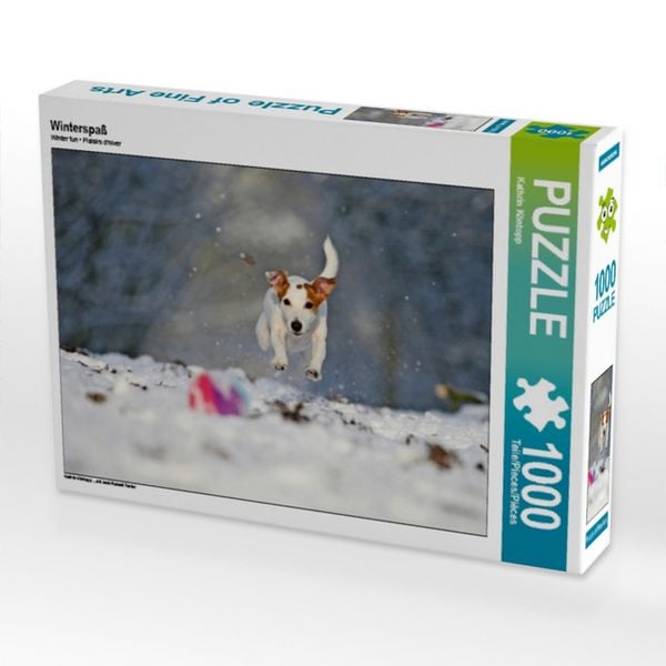 Produktbild: CALVENDO Puzzle Winterspa&szlig; 1000 Teile Puzzle quer | 1000 Teile Lege-Gr&ouml;&szlig;e 64 &times; 48 cm Foto-Puzzle f&uuml;r gl&uuml;ckliche Stunden