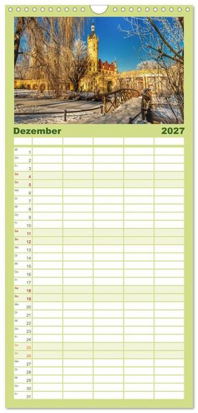 Produktbild: Familienplaner 2027 - Schwerin - Welterbe mit 5 Spalten (Wandkalender, 21 x 45 cm) CALVENDO