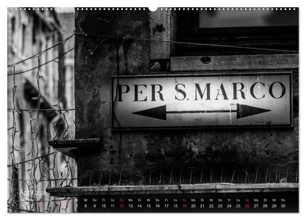 Produktbild: Venedig - Licht und Schatten (hochwertiger Premium Wandkalender 2026 DIN A2 quer), Kunstdruck in Hochglanz