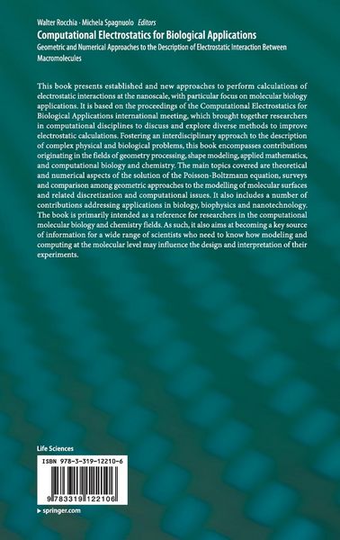 Produktbild: Computational Electrostatics for Biological Applications