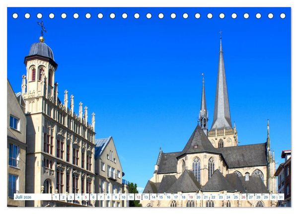 Produktbild: Hansestadt Wesel - Impressionen vom Niederrhein (Tischkalender 2026 DIN A5 quer), CALVENDO Monatskalender