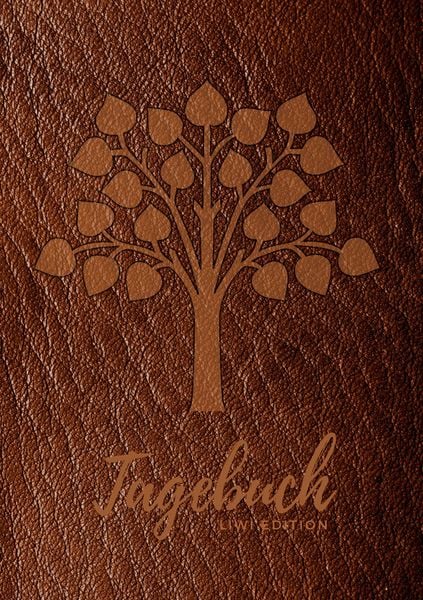 Produktbild: Tagebuch f&uuml;r M&auml;nner und Frauen - A5 liniert - 100 Seiten 90g/m&sup2; - Soft Cover Lebensbaum braun