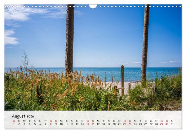 Produktbild: Fischland-Dar&szlig;-Zingst - Zwischen Bodden und Ostsee (Wandkalender 2026 DIN A3 quer), CALVENDO Monatskalender
