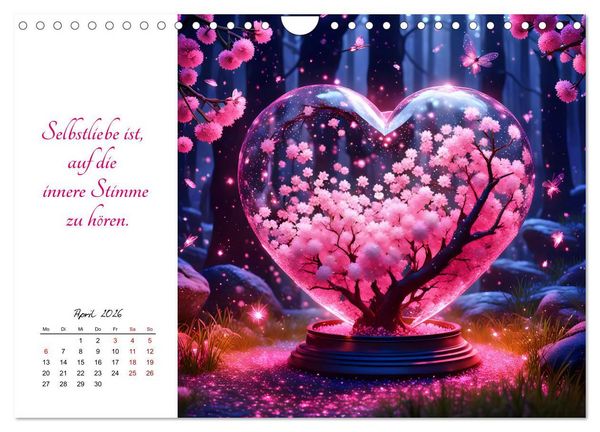 Produktbild: Dein Jahr gef&uuml;llt mit Selbstliebe (Wandkalender 2026 DIN A4 quer), CALVENDO Monatskalender