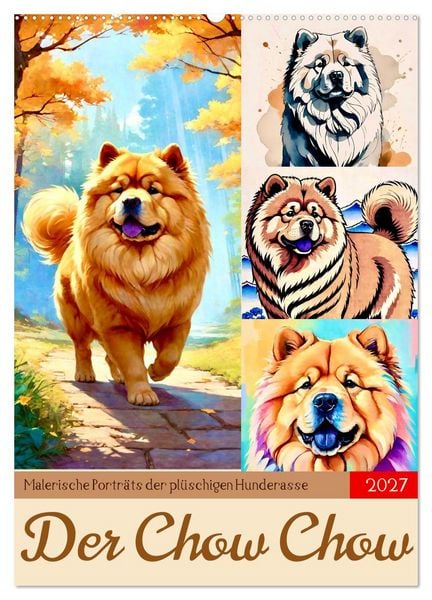 Produktbild: Der Chow Chow (Wandkalender 2027 DIN A2 hoch), CALVENDO Monatskalender