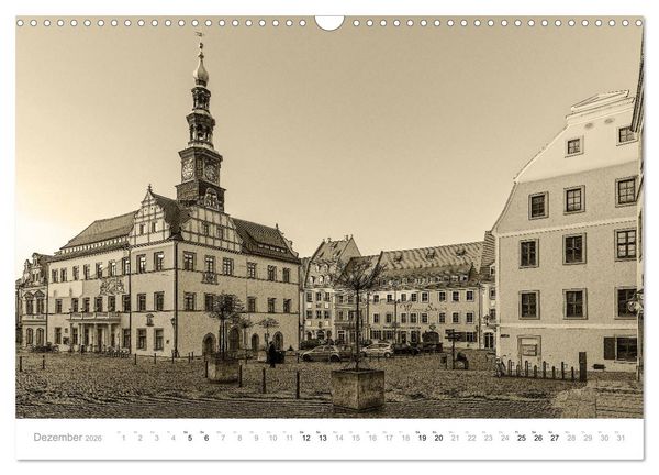 Produktbild: Nostalgiekalender Pirna (Wandkalender 2026 DIN A3 quer), CALVENDO Monatskalender