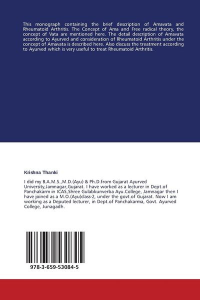 Produktbild: Ayurvedic treatment of Rheumatoid Arthritis