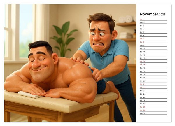 Produktbild: Bodybuilding Planer (Wandkalender 2026 DIN A3 quer), CALVENDO Monatskalender