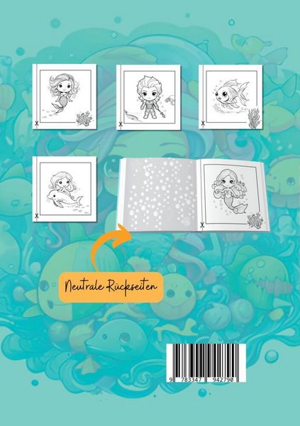 Produktbild: Milles, N: Malbuch Meerjungfrau & Freunde