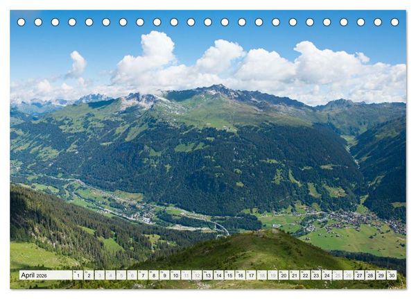 Produktbild: Graub&uuml;ndner Landschaften (Tischkalender 2026 DIN A5 quer), CALVENDO Monatskalender