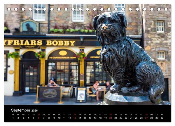 Produktbild: Faszination Edinburgh (Tischkalender 2026 DIN A5 quer), CALVENDO Monatskalender