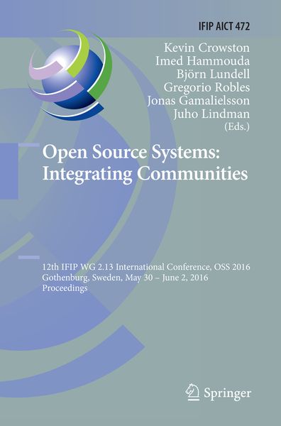 Produktbild: Open Source Systems: Integrating Communities