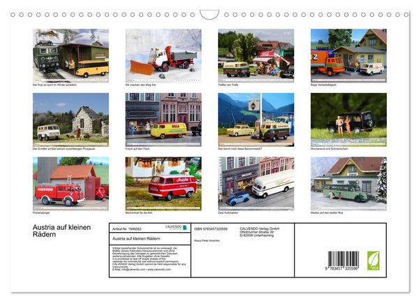 Produktbild: Austria auf kleinen R&auml;dern (Wandkalender 2026 DIN A3 quer), CALVENDO Monatskalender