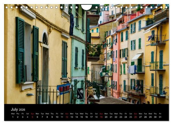 Produktbild: Magical Tuscany and Liguria (Wall Calendar 2026 DIN A4 landscape), CALVENDO 12 Month Wall Calendar