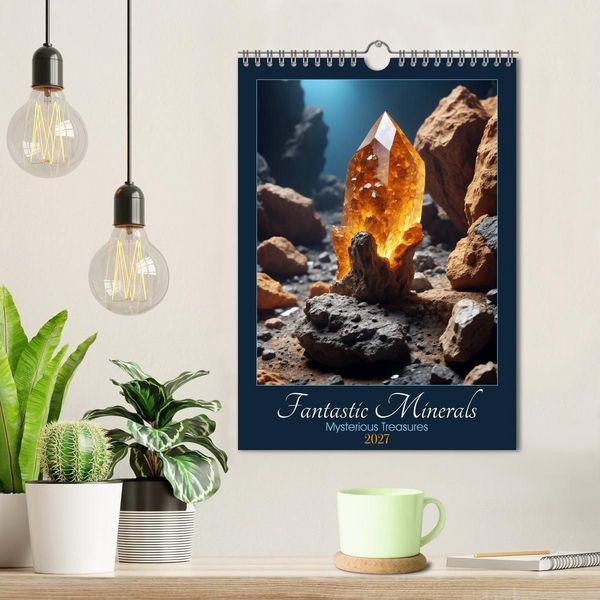 Produktbild: Fantastic Minerals - Mysterious Treasures (Wall Calendar 2027 DIN A4 portrait), CALVENDO 12 Month Wall Calendar
