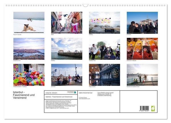 Produktbild: Istanbul - Faszinierend und Verwirrend (Wandkalender 2026 DIN A2 quer), CALVENDO Monatskalender