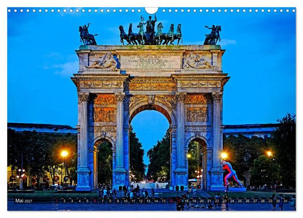 Produktbild: One Day Mailand (Wandkalender 2027 DIN A3 quer), CALVENDO Monatskalender