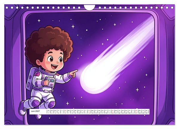Produktbild: Kleine Astronauten (Wandkalender 2027 DIN A4 quer), CALVENDO Monatskalender