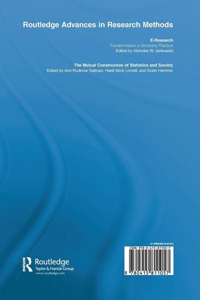 Produktbild: The Mutual Construction of Statistics and Society