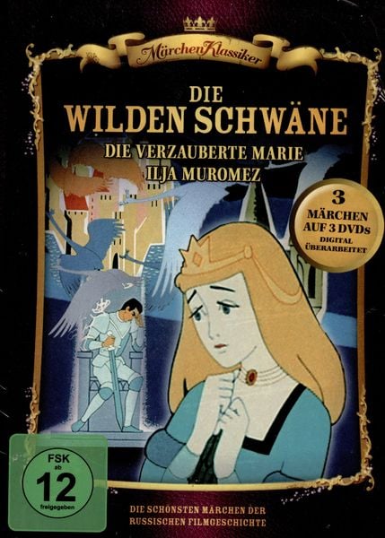 Produktbild: Märchen Klassiker - Die wilden Schwäne/Die verzauberte Marie/Ilja Muromez [3 DVDs]