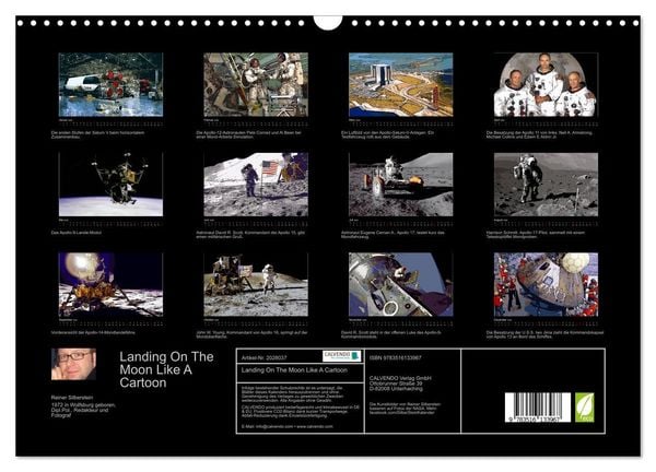 Produktbild: Landing On The Moon Like A Cartoon (Wandkalender 2026 DIN A3 quer), CALVENDO Monatskalender