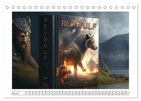 Produktbild: Coversch&auml;tze der Weltliteratur (Tischkalender 2026 DIN A5 quer), CALVENDO Monatskalender