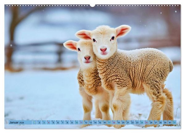 Produktbild: Tierkinder auf dem Land (Wandkalender 2026 DIN A2 quer), CALVENDO Monatskalender