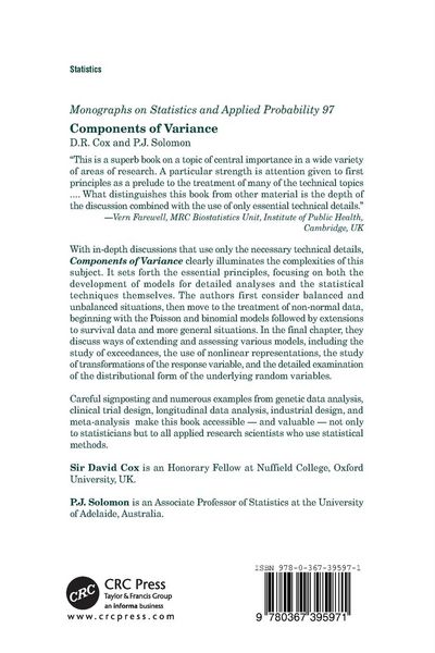 Produktbild: Components of Variance