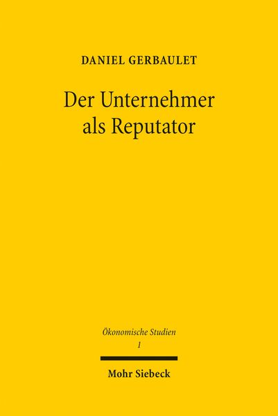 Produktbild: Der Unternehmer als Reputator