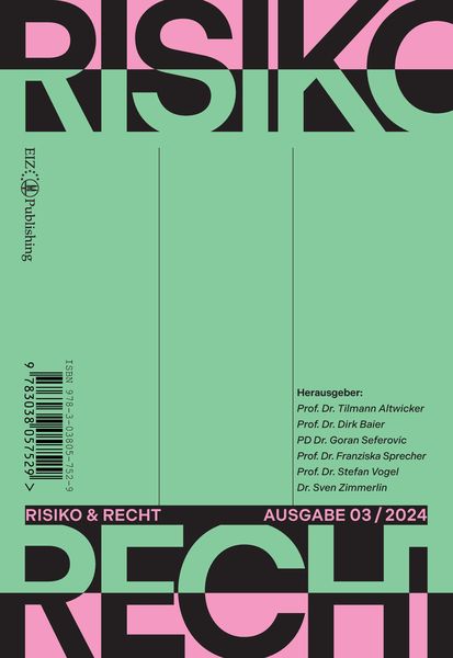 Produktbild: Risiko & Recht 03/2024