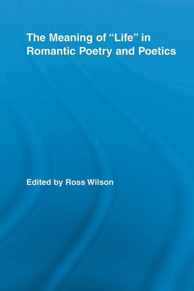 Produktbild: The Meaning of Life in Romantic Poetry and Poetics