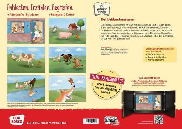 Produktbild: Der Lebkuchenmann. Kamishibai Bildkartenset