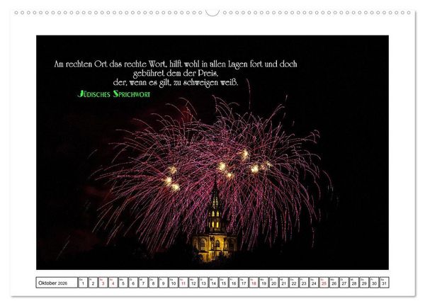Produktbild: Interessante und sch&ouml;ne Zitate (Wandkalender 2026 DIN A2 quer), CALVENDO Monatskalender