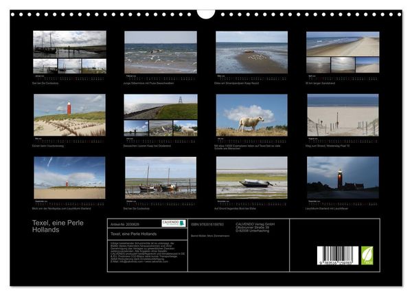 Produktbild: Texel, eine Perle Hollands (Wandkalender 2026 DIN A3 quer), CALVENDO Monatskalender