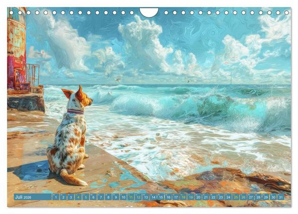 Produktbild: Am Wasser - Bei Sturm und Sonnenschein (Wandkalender 2026 DIN A4 quer), CALVENDO Monatskalender