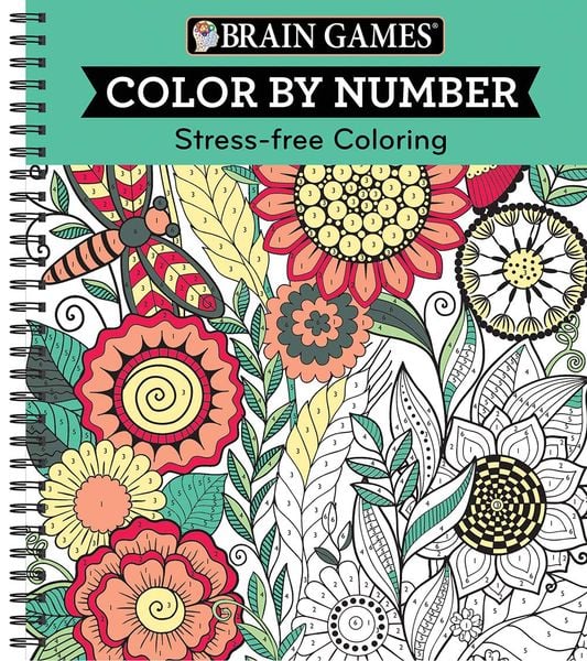 Produktbild: Brain Games - Color by Number: Stress-Free Coloring (Green)