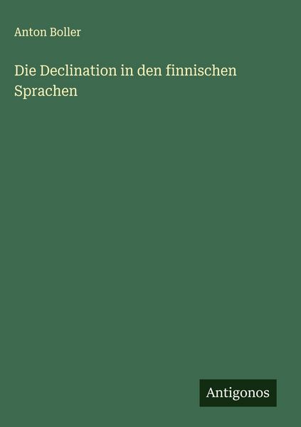 Produktbild: Die Declination in den finnischen Sprachen