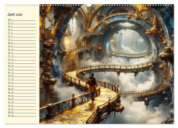 Produktbild: Flucht ins Wunder (Wandkalender 2026 DIN A2 quer), CALVENDO Monatskalender