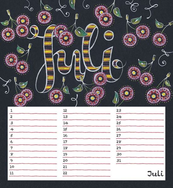 Produktbild: Geburtstagskalender Chalk Love