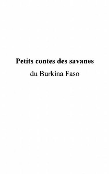 Produktbild: Petits contes des savanes du burkina faso