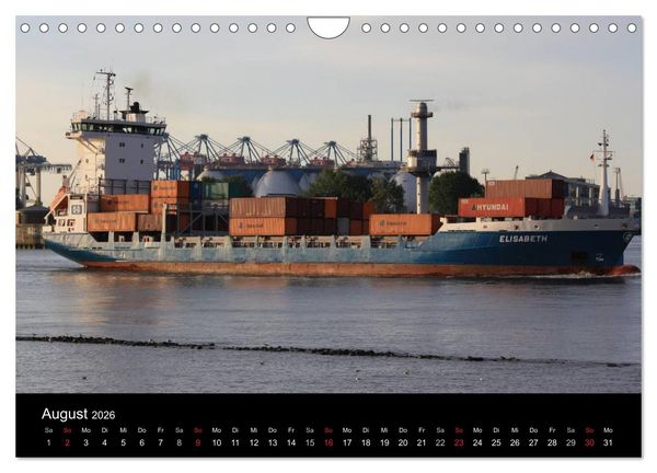 Produktbild: Schiffe im Hamburger Hafen (Wandkalender 2026 DIN A4 quer), CALVENDO Monatskalender
