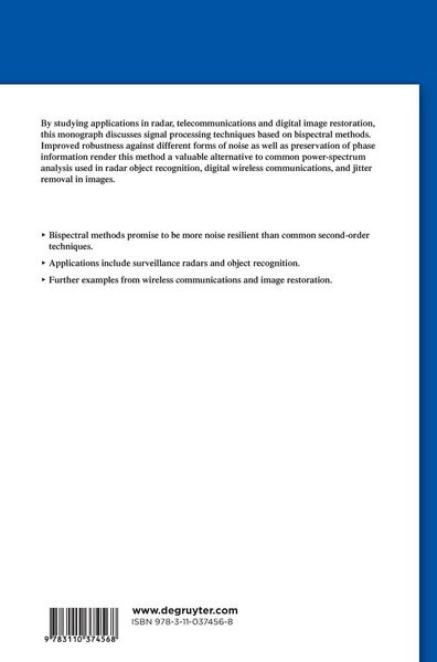 Produktbild: Bispectral Methods of Signal Processing