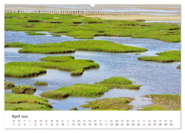Produktbild: Eiderstedt Impressionen (hochwertiger Premium Wandkalender 2026 DIN A2 quer), Kunstdruck in Hochglanz