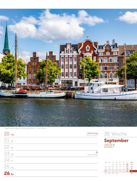Produktbild: Malerisches Deutschland Wochenplaner Kalender 2027