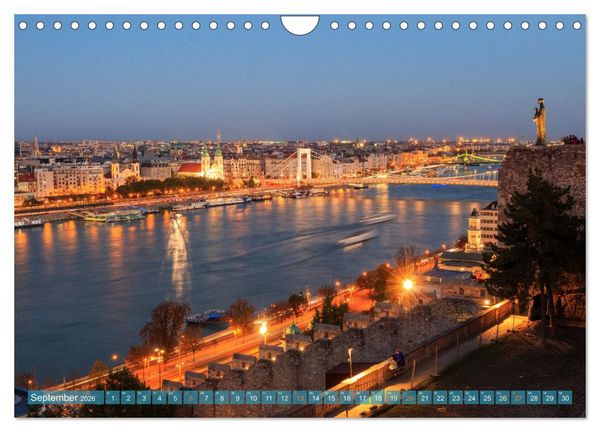 Produktbild: Romantisches Budapest - Ungarns sch&ouml;ne Hauptstadt an der Donau (Wandkalender 2026 DIN A4 quer), CALVENDO Monatskalender
