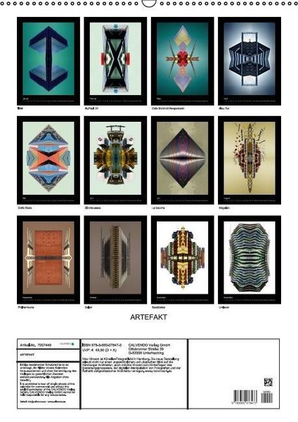 Produktbild: Artefakt (Wandkalender immerw&auml;hrend DIN A2 hoch)