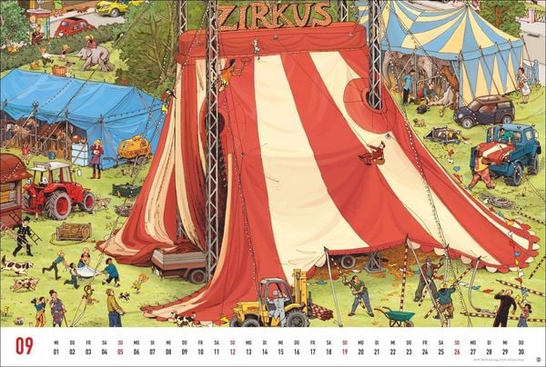 Produktbild: G&ouml;bel & Knorr Wimmelbilder Edition Kalender 2027