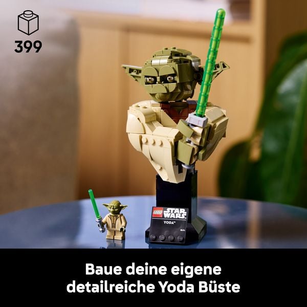 Produktbild: LEGO Star Wars 75438 Angriff der Klonkrieger Yoda B&uuml;ste, Modellbau