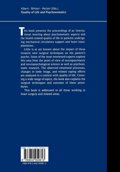 Produktbild: Quality of Life and Psychosomatics