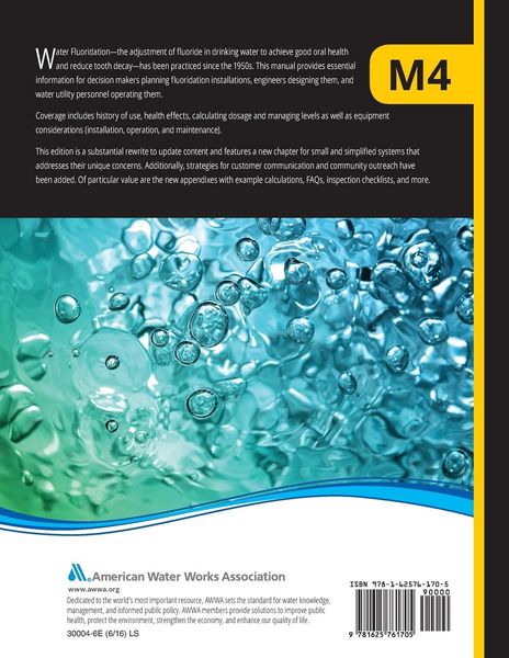 Produktbild: M4 Water Fluoridation Principles & Practices, Sixth Edition